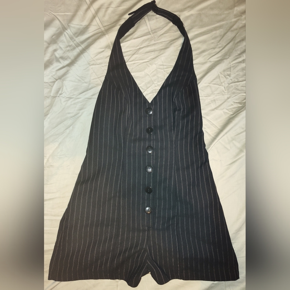 NWOT Urban Outfitters Pinstriped Romper
